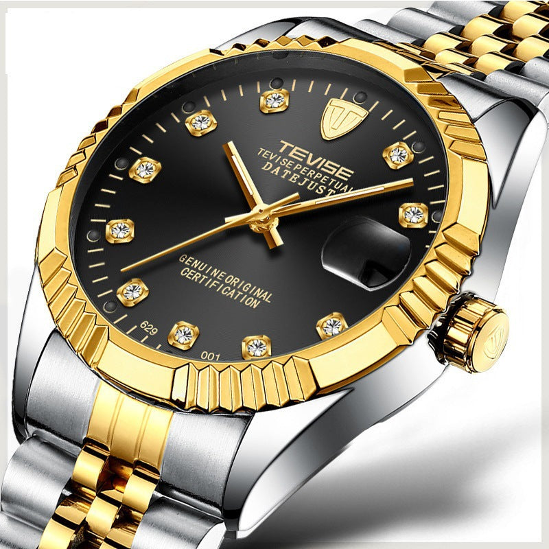 TEVISE/Twiss 629 Calendar Mechanical Men's Business Watch Watch Automatic Mechanical Watch